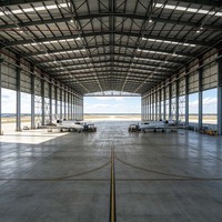 Hangar de Acero de Diseño Personalizado para Aviones Privados y Helicópteros, Construcción de Estructuras Metálicas para Aeropuertos