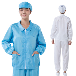 เสื้อกาวน์ป้องกันไฟฟ้าสถิตย์สำหรับห้องปลอดเชื้อและอุตสาหกรรมยา ขายส่ง - Product Image 3