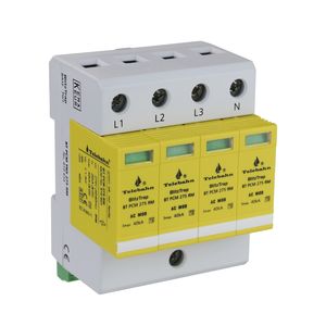 Telebahn 4p 20ka-40ka t2 275v ac ac spd kema עבור שלושה שלבים - Product Image 2