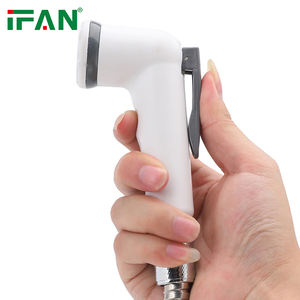 EUROCLIMA Juego de Bidé Portátil de Mano Color Blanco, Pistola Rociadora para Inodoro, <span class=keywords><strong>Ducha</strong></span> de Mano Portátil de Plástico para Baño - Product Image 5