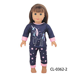 Vêtements de poupée licorne pyjamas Fit 18 pouces poupée compagnon de rêve jouet pour enfants - Product Image 4