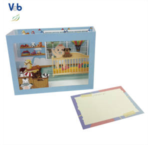 กล่องการ์ดขอบคุณแบบพับได้ 3 มิติ ดีไซน์มืออาชีพ ผลิตจากกระดาษแข็งเคลือบผิวแบบไม่เคลือบสี เป็นมิตรกับสิ่งแวดล้อม ทำด้วยมือ เหมาะสำหรับห้องเด็ก - Product Image 5