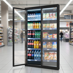 Puerta de vidrio para congelador tipo walk-in, con calefacción eléctrica, anticondensación, templada, para almacenamiento en frío, para el mercado estadounidense, venta al por mayor. - Product Image 1