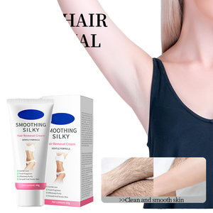 Crème dépilatoire corporelle à formule douce à base de plantes, non irritante pour le visage et le corps entier, avec parfum d'aloès - Product Image 1