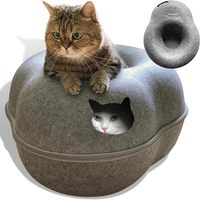 Support personnalisé en feutre à bon prix grande maison extérieure pour chat pour les grossistes