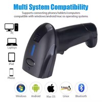 Almacén de inventario de alta velocidad Sistema móvil Pos Lector de código de barras 1D Escáner de código de barras 2D de código QR portátil de largo alcance