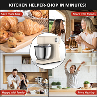 Cheftronic Profession 5L Stand Mixer 1500W 12 velocidades Cake Machine Food Planetary Dough Mixer Cocina Pequeños electrodomésticos