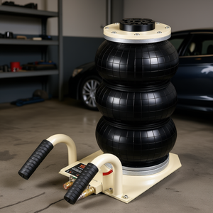 แม่แรงลมแบบถุงลมสามชั้น 3 ตัน ยี่ห้อ Db Wholesale สำหรับยกรถยนต์ ทำจากเหล็ก ความสูงขั้นต่ำ 12 นิ้ว - Product Image 2