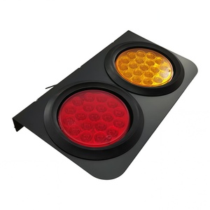 Pièces d'éclairage de camion de haute qualité, feux arrière à LED doubles rouges et jaunes universels pour camions et remorques - Product Image 2