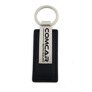 Porte-clés en métal et cuir pour hommes, vente en gros d'usine, personnalisable avec logo de marques automobiles, tendance - Product Image 2