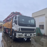 Cina 37m 48m 52m usato camion pompa per cemento isuzu Sany pompa per calcestruzzo