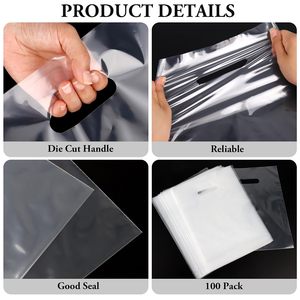 Bolsa de transporte impermeable con asa, de la marca VANTUR, transparente, con base de PE y fuelle, impresa en huecograbado, para panadería y venta al por menor, con logotipo personalizado. - Product Image 3