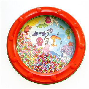 Wholesale Orff Percussion <b>Instrument</b> Portable 10 Inch Purple Orange Plastic Ocean Wave Drum <b>Musical</b> <b>Instrument</b> Ocean Drum - Product Image 2