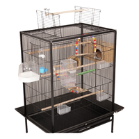 Cage à oiseaux multifonctionnelle de haute qualité Style classique moderne Villa à oiseaux vivants Motif solide Caractéristiques respirantes et pliables