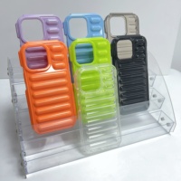 Style INS pour iPhone 16 Pro max 15 plus couverture de téléphone en gros bande Capsule souple TPU armure coque de protection couverture arrière