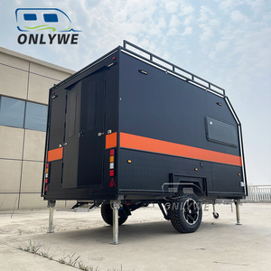 ONLYWE Petite caravane avec intérieur complet, capacité 4 personnes, cabine isolée <span class=keywords><strong>pour</strong></span> le camping en toutes saisons - Product Image 2