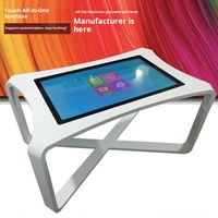 Table basse tactile tout-en-un 32-65 pouces pour hall d'exposition, bureau de vente, affichage interactif grand écran – Chine