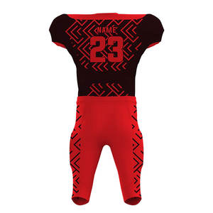 Dernier style d'uniformes de football américain pour adultes, vente en gros, ensemble de football personnalisé, nouvelle arrivée, uniformes sportifs par sublimation, short - Product Image 2