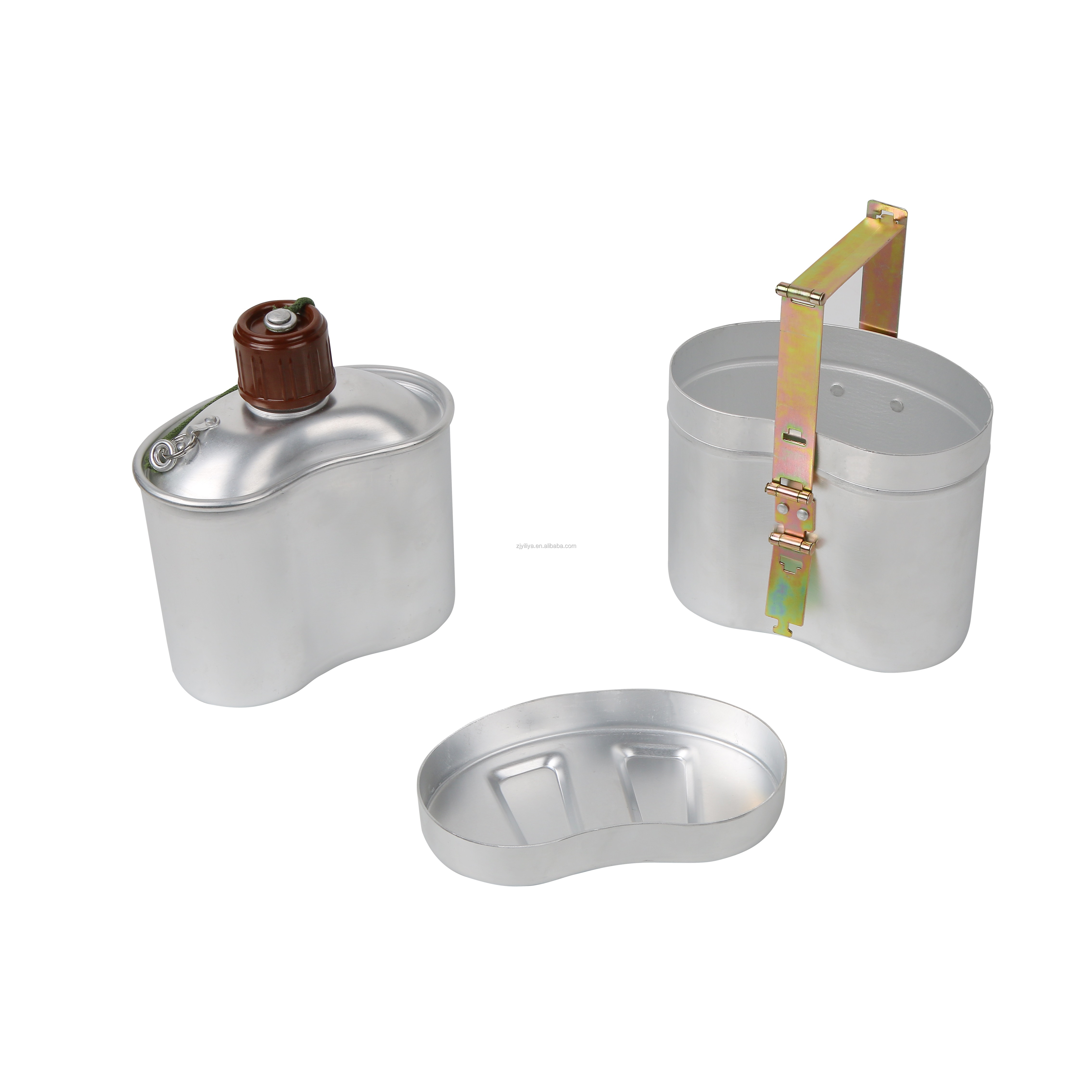 Factory Price Lightweight Aluminum Camping Picnic Wholesale Water Canteen Mess Kit Cup