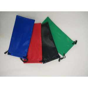 Étui à lunettes ZT, sacs pour lunettes de soleil 18x9 en tissu parapluie avec cordon de serrage, housse de protection portable, style tendance, couleur unie - Product Image 4