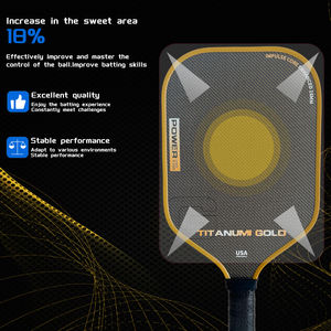 Raquette de pickleball Pongpick personnalisée en fibre de carbone alvéolée, épaisseur 16 mm, pour sports de plein air, haute friction, entraînement - Product Image 5