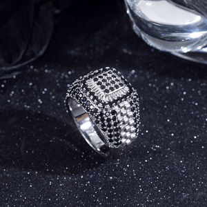 Anillo Ancho para Hombre, Estilo Hip Hop <span class=keywords><strong>Rock</strong></span>, con Circonitas Sintéticas, Diseño Vintage, Ideal para Regalo - Product Image 5
