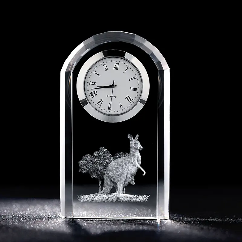 Персонализированные Хрустальные стеклянные ремесленные часы бизнес-подарки офисные украшения сувенирные подарки