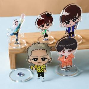 Support acrylique double face personnalisé, plaque rotative transparente, support acrylique transparent, personnage humanoïde, personnage de star, ornement de bureau, cadeau - Product Image 1