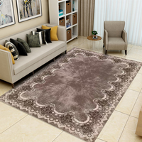 Tapis de tapis de velours cristal doux et résistant à la saleté aux lignes minimalistes pour la décoration de la maison chambre et le salon