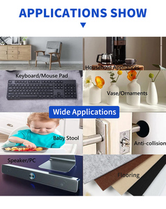 Pare-chocs <span class=keywords><strong>de</strong></span> <span class=keywords><strong>porte</strong></span> d'armoire en silicone transparent auto-adhésif-pieds en caoutchouc amortisseur <span class=keywords><strong>de</strong></span> bruit pour armoires tiroir chaise - Product Image 4