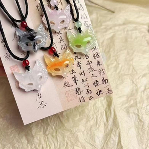 New Simple Niche Design Mysterious Elegant Fox Shaped Pendant Necklace Vintage Unisex's Necklaces Fashion Jewelry Wholesale - Product Image 1