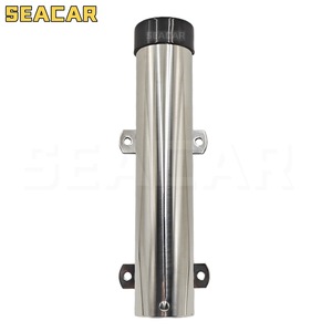 Soporte de caña de pescar de acero inoxidable Seacar, soporte de caña de pescar de un solo tubo para barcos. - Product Image 1
