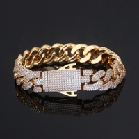 OUGEPHELI Collier de haute qualité en argent sterling 925 massif, chaîne croisée double rangée, plaqué platine, entièrement serti de diamants, avec fermoir carré