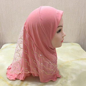 Vente en gros directe Nouveau <span class=keywords><strong>style</strong></span> d'hijabs Fabricants Stock pour Petites Filles Hijabs Instantané <span class=keywords><strong>Hijab</strong></span> Enfants - Product Image 4