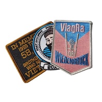Écusson de broderie en tissu personnalisé forme irrégulière étiquette 3d fil surélevé Patch chapeau étiquette Logo brodé Badge patchs pour vêtements