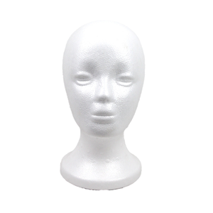 <span class=keywords><strong>Mannequin</strong></span> de formation en mousse pour femme <span class=keywords><strong>Tête</strong></span> en <span class=keywords><strong>styromousse</strong></span> avec présentoir pour bonnet de lunettes à perruques - Product Image 1