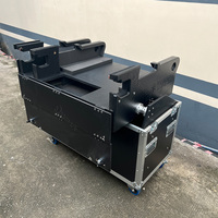 Flight case pour console de mixage Yamaha DM7 DM7EX avec plateau pour ordinateur portable, plateau pour clavier 1U, tiroir 2U, réglage de la hauteur du comptoir à double taille