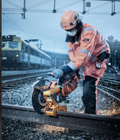 Scie à rail abrasive portable et légère, coupe-disque