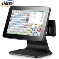 Système de point de vente intelligent abordable T680D 12 pouces avec écran double Android / Windows, terminal de point de vente à double écran