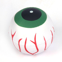 Balle anti-stress souple en forme d'œil, jouets anti-stress, logo personnalisé, vente en gros, balle anti-stress souple en PU de qualité médicale, jouets fantaisie pour cadeaux
