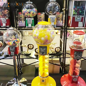 MAKMIK Vente directe d'usine Grandes capsules <span class=keywords><strong>de</strong></span> jouets en métal Pro <span class=keywords><strong>Distributeur</strong></span> <span class=keywords><strong>de</strong></span> gommes à mâcher Globe Gumball pour parc d'attractions - Product Image 2