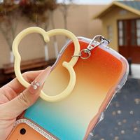Dragonne de téléphone portable créative et mignonne en forme de nuage coloré, en silicone, simple et élégante, anti-perte