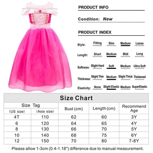 Disfraz de Princesa Aurora para Niñas, Vestido de <span class=keywords><strong>Bella</strong></span> <span class=keywords><strong>Durmiente</strong></span> para Navidad, Fiesta de Cumpleaños, Colección de Disfraces Infantiles - Product Image 6