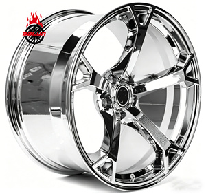 ล้อแม็กซ์ Bolun Forged Custom ขนาด <span class=keywords><strong>17</strong></span> 18 19 20 นิ้ว รุ่น <span class=keywords><strong>Nismo</strong></span> V1 สีโครเมียม สำหรับรถยนต์นิสสัน 300z 350z 370z อินฟินิตี้ Q50 Q60 G35 G37 5x114.3 - Product Image 2