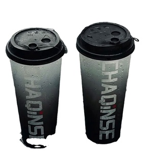 Disposable Custom logo 18oz 20oz 22oz pp Personalized <b>Plastic</b> <b>Cup</b> Milk Tea Cold <b>Drink</b> Coffee <b>Plastic</b> <b>Cup</b> with Lids - Product Image 2