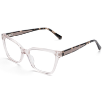 Elan Optical YB8513 Monture de lunettes rectangulaire de qualité supérieure pour femme, monture intégrale en acétate avec métal, livraison rapide