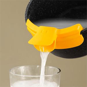 Tiện ích nhà bếp dễ thương mỏ vịt cống Chảo tròn Miệng cạnh deflector nhựa nồi Lọc súp mì ống chao - Product Image 3