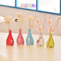 Bouteille en céramique Bâtons de diffuseur de roseau Huiles Diffuseur de roseau sans flamme Ensemble de parfum avec boîtes d'emballage