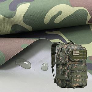 Bán buôn Oxford vải PVC tráng ngụy trang vải mẫu miễn phí 600D Polyester mặc chống ngụy trang Oxford vải - Product Image 1