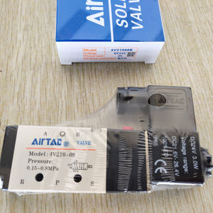 3V210-06 3V220-06 4V210-08 3V220-08 Válvula solenoide neumática AirTAC Válvula direccional de 3 vías y 2 posiciones Válvula solenoide de 24V - Product Image 1